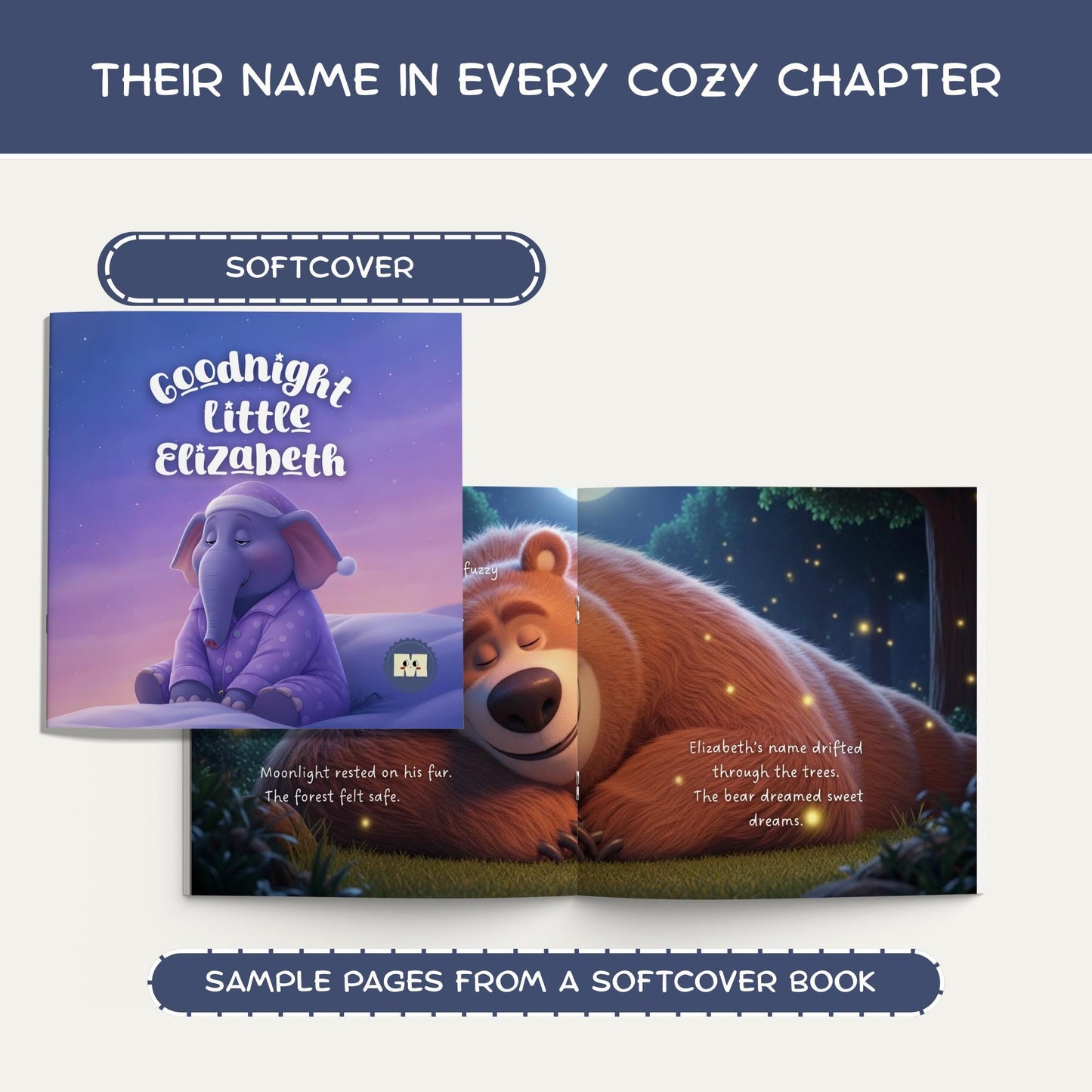 Personalized Children's Book with Farm Animals, Baby Gift, Custom Name Book, Sweet Dreams Little Bedtime Storybook Gifts For Babies