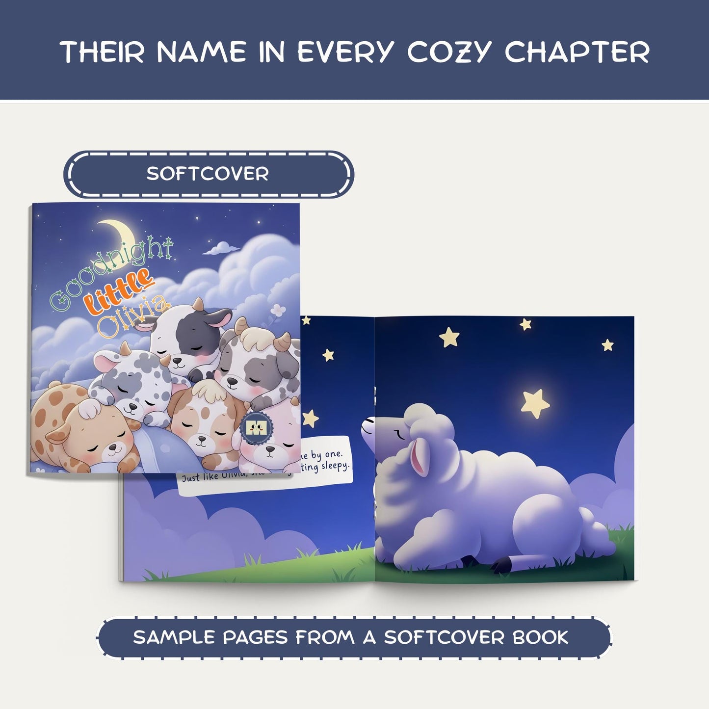 Personalized Baby Book With Name for 1st Birthday Gift Keepsake Bedtime Children's Storybook for Boys Girls Newborns and Grandchildren
