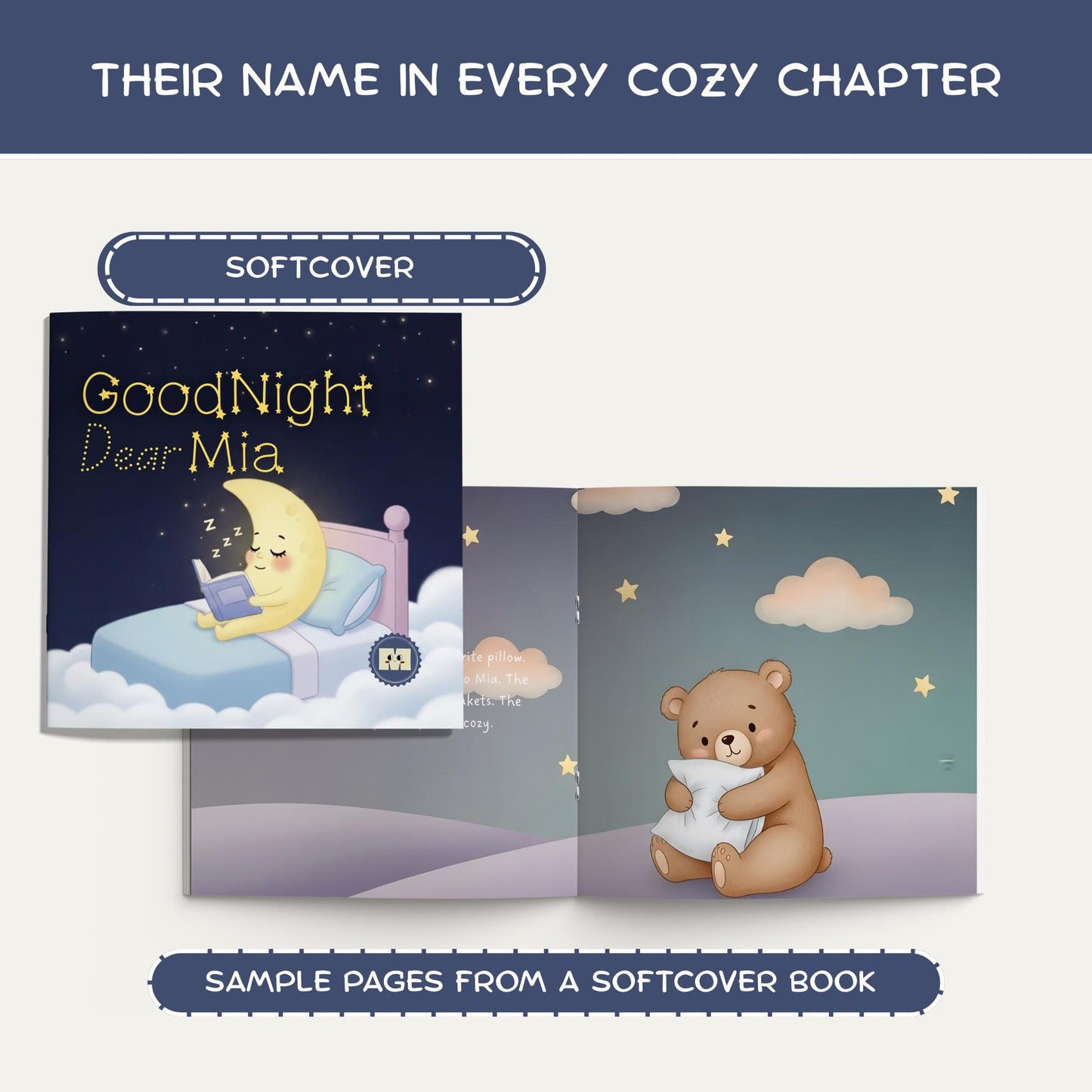 Personalized Baby Book with Name 1st First Birthday Gift Kids For Boy Girl Grandchild Baby Shower Bedtime Children's Storybook Newborn