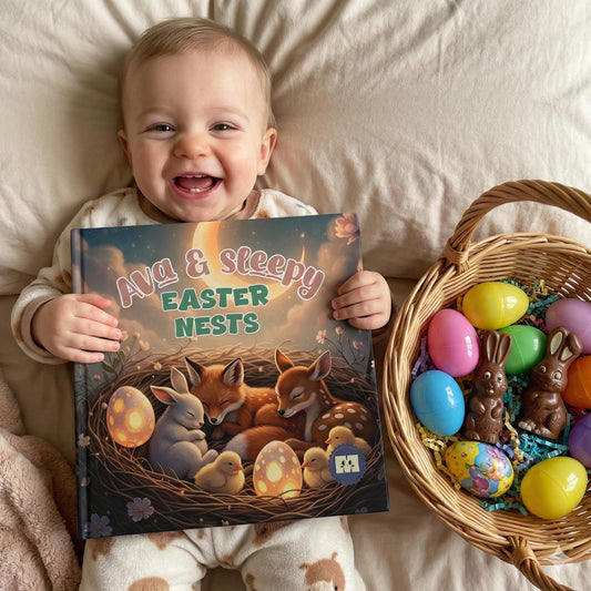Personalized Easter Storybook, Easter Gift for Kids & Baby Toddler, Easter Basket Book, Baby First Easter Gift Keepsake