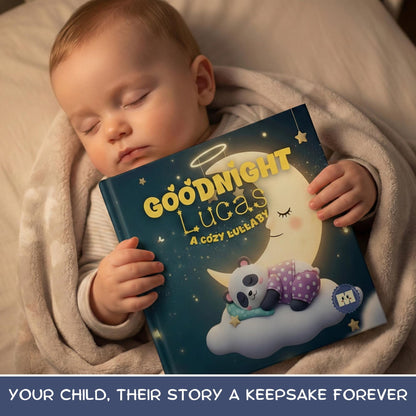 Personalized Bedtime Baby Book, Custom Name Lullaby Story, 1st Birthday and Baby Shower Gift For Boy & Girl