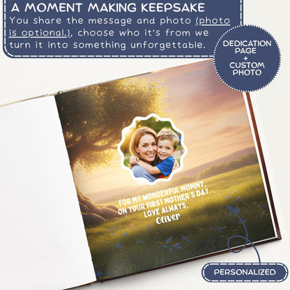 Personalized First Mother's Day Book, New Mom Gift, New Mom Story Book, Gifts for First Time Mom, To Mommy, Birthday Gift For Mom & Children