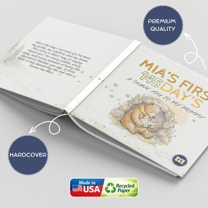 Personalised First Mother’s Day Book for Mummy, Mother’s Day Gif,  New Mum Keepsake Gift, First Time Mum Gift from Baby Girl & Boy