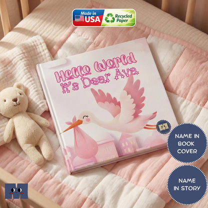 Personalized Baby Book, Newborn Gift, Custom Story Book