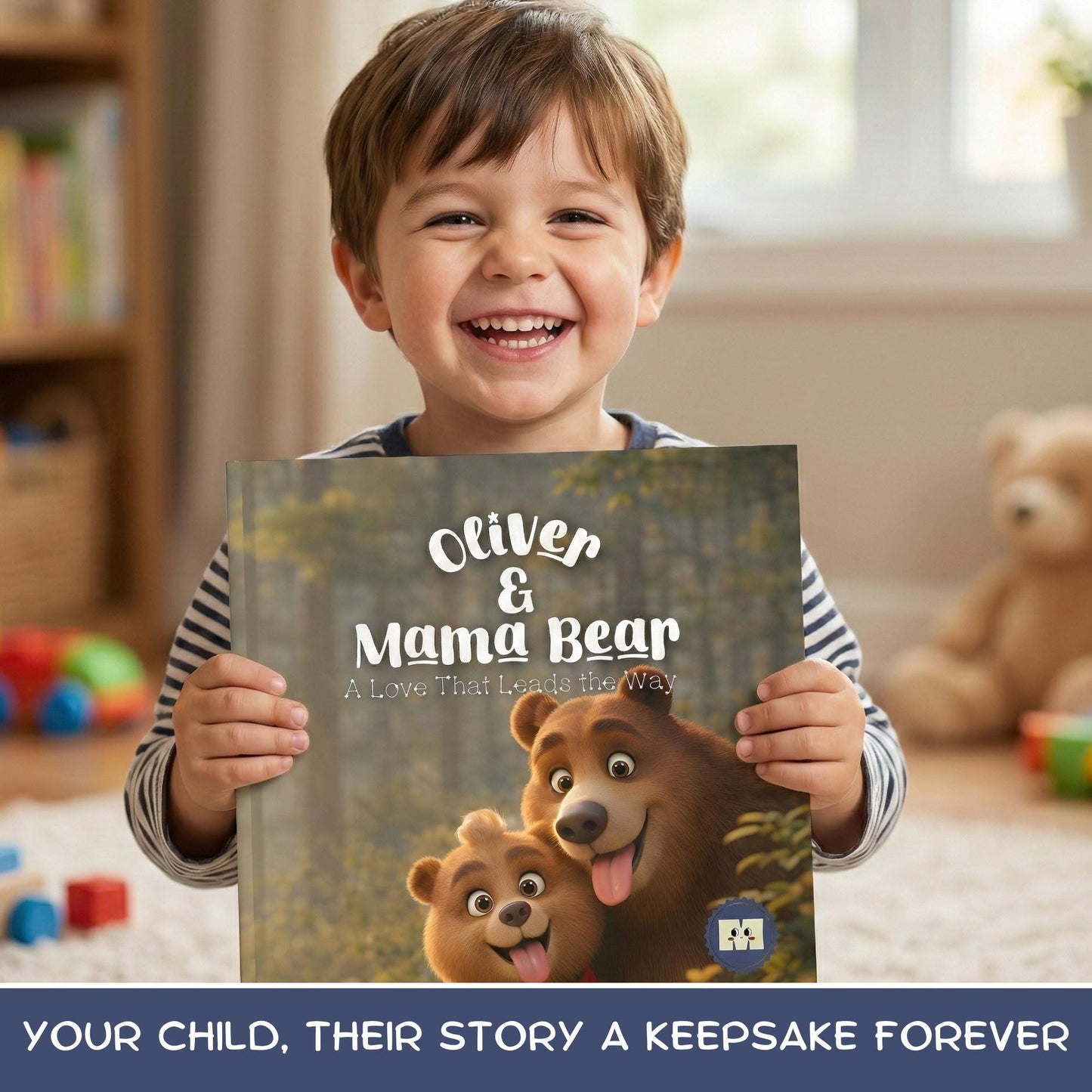 Personalized First Mother's Day Book, New Mom Gift, New Mom Story Book, Gifts for First Time Mom, To Mommy, Birthday Gift For Mom & Children