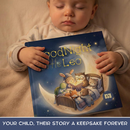 Personalized Baby Bedtime Story Book, Custom Name Keepsake, Nighttime Gift For Newborns Toddlers