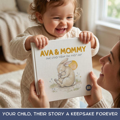 Personalised First Mother’s Day Book for Mummy, Mother’s Day Gif,  New Mum Keepsake Gift, First Time Mum Gift from Baby Girl & Boy