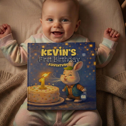 Personalized 1st Birthday Book, One For The Books Theme, Custom Name Storybook for Baby Turning One, First Birthday Gift Keepsake Idea
