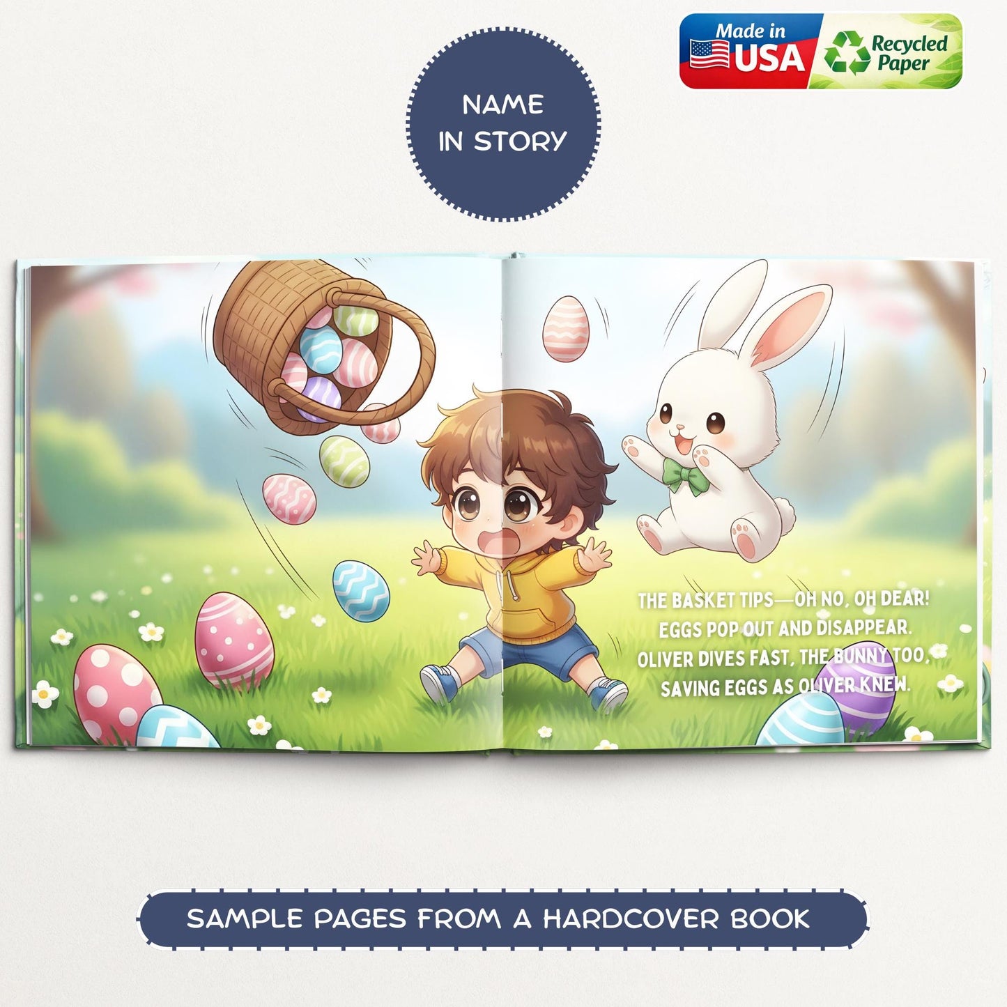 Easter Gift, Custom Easter Book, First Easter Gift, Baby Boy or Girl Easter Gift for Kids, Personalized Easter Children's Book