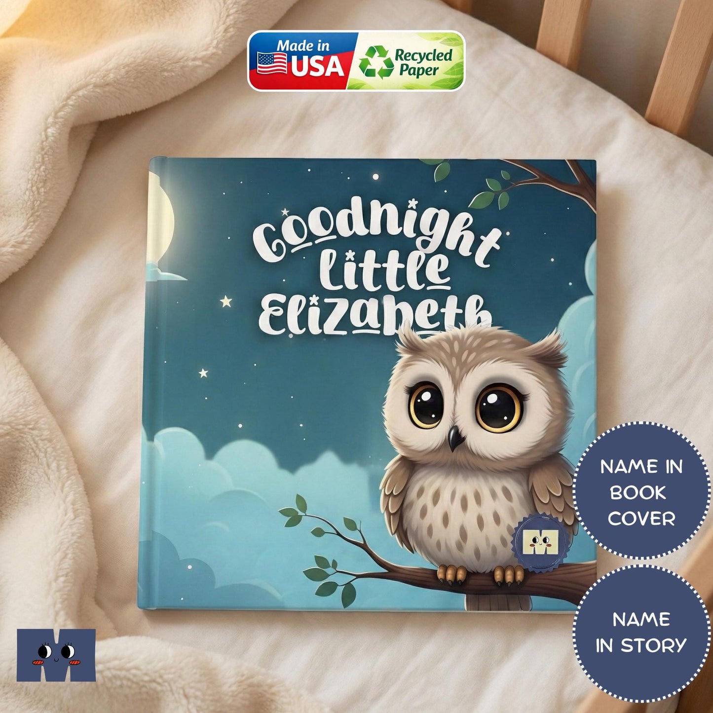 Personalized Baby Book With Name, First Birthday Gift, Kids Boy Or Girl Gift, Grandchild Baby Shower, Bedtime Storybook For Children's