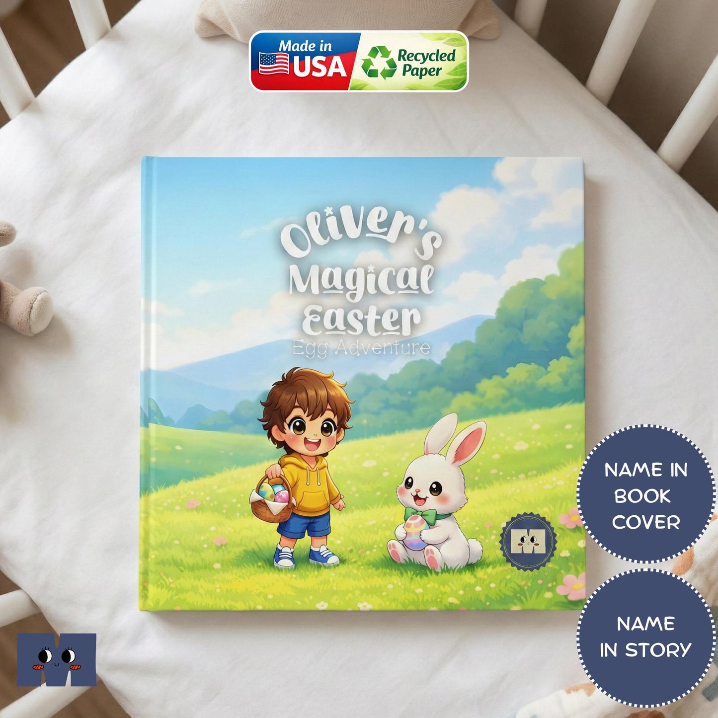 Easter Gift, Custom Easter Book, First Easter Gift, Baby Boy or Girl Easter Gift for Kids, Personalized Easter Children's Book