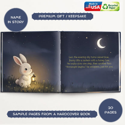 Personalized Baby Bedtime Story Book, Custom Name Keepsake, Nighttime Gift For Newborns Toddlers