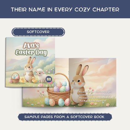 Personalized Easter Story Book for Kids, Baby's 1st Easter Gift, Custom First Easter Keepsake for Boys & Girls, Toddler Memory Book