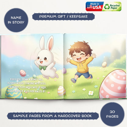 Easter Gift, Custom Easter Book, First Easter Gift, Baby Boy or Girl Easter Gift for Kids, Personalized Easter Children's Book