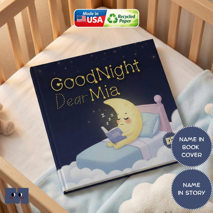 Personalized Baby Book with Name 1st First Birthday Gift Kids For Boy Girl Grandchild Baby Shower Bedtime Children's Storybook Newborn