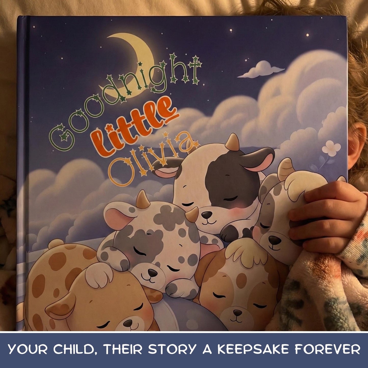 Personalized Baby Book With Name for 1st Birthday Gift Keepsake Bedtime Children's Storybook for Boys Girls Newborns and Grandchildren