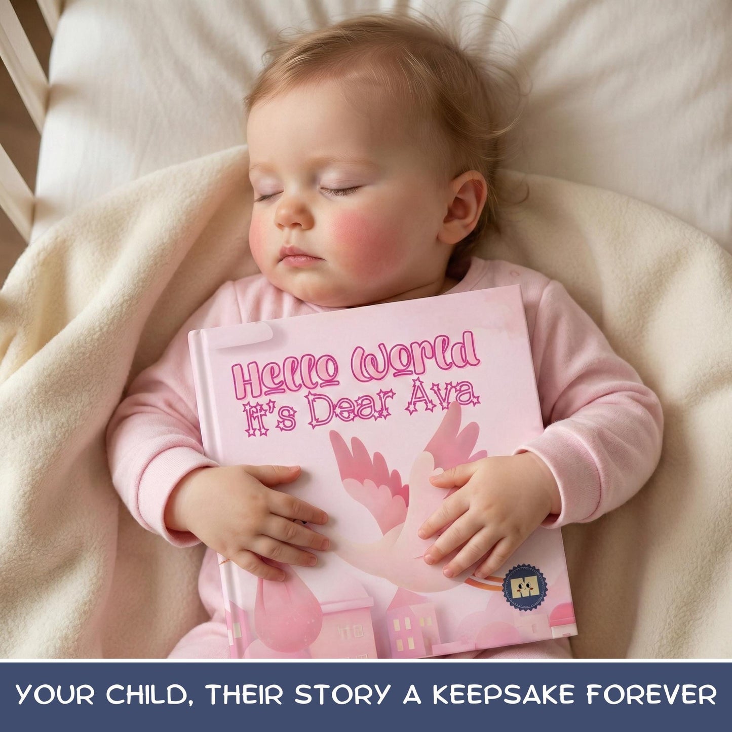 Personalized Baby Book, Newborn Gift, Custom Story Book