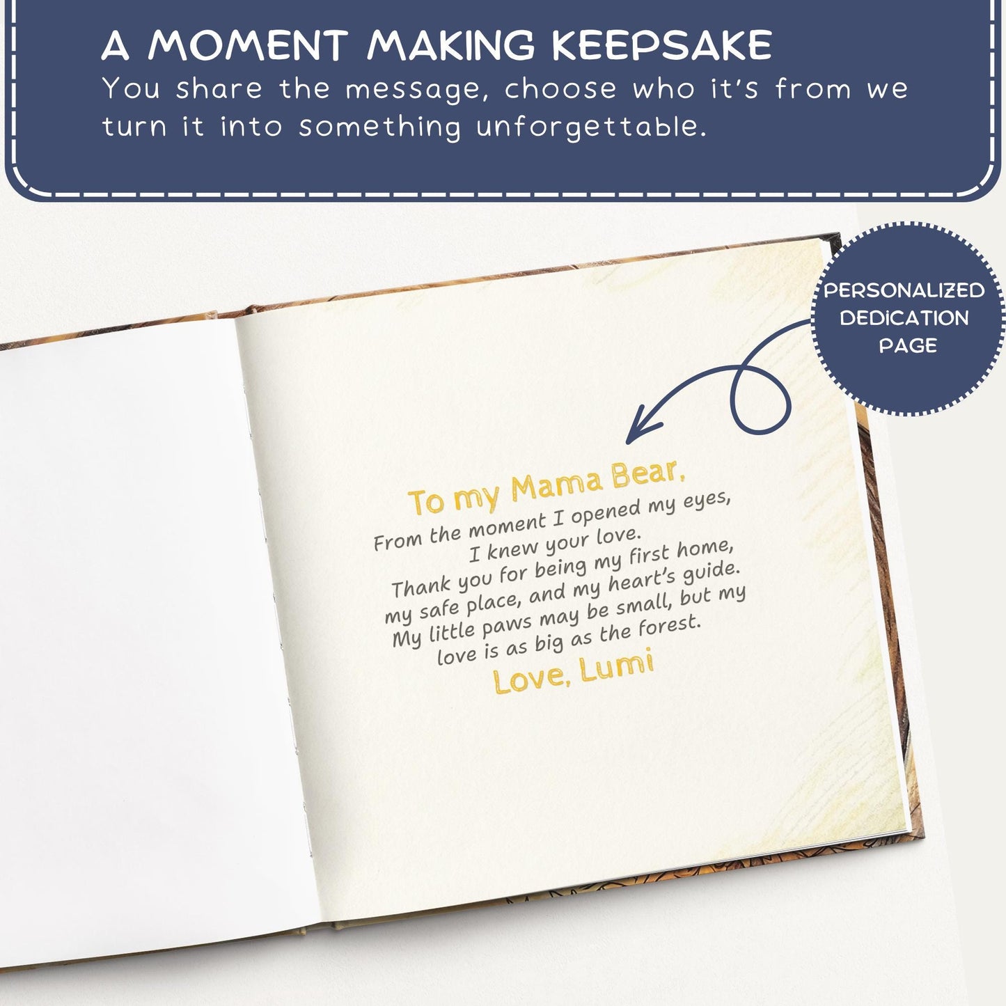 Personalized Mother's Day Story Book, Keepsake Gift For Mom and Child