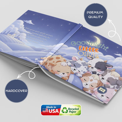 Personalized Baby Book With Name for 1st Birthday Gift Keepsake Bedtime Children's Storybook for Boys Girls Newborns and Grandchildren