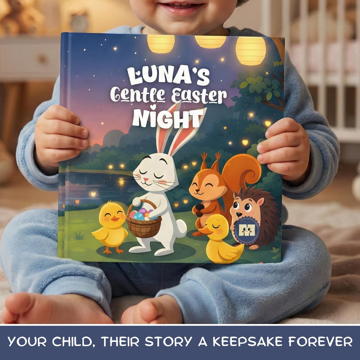 Baby's 1st Easter, First Easter Gift, Baby Gift for Easter, Easter Personalized Children's Book For Boy & Girls
