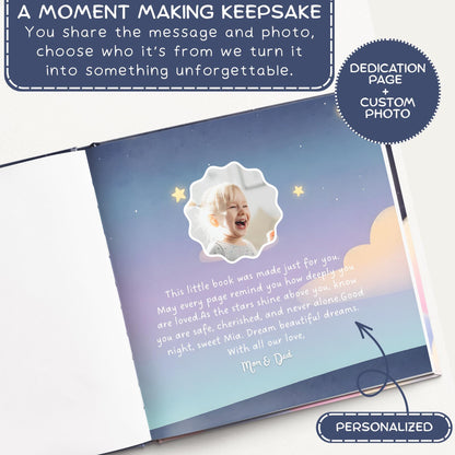 Personalized Panda Baby Book, Goodnight Bedtime Story, Nursery Keepsake