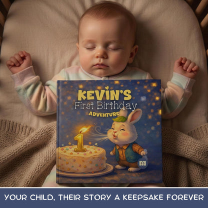 Personalized 1st Birthday Book, One For The Books Theme, Custom Name Storybook for Baby Turning One, First Birthday Gift Keepsake Idea
